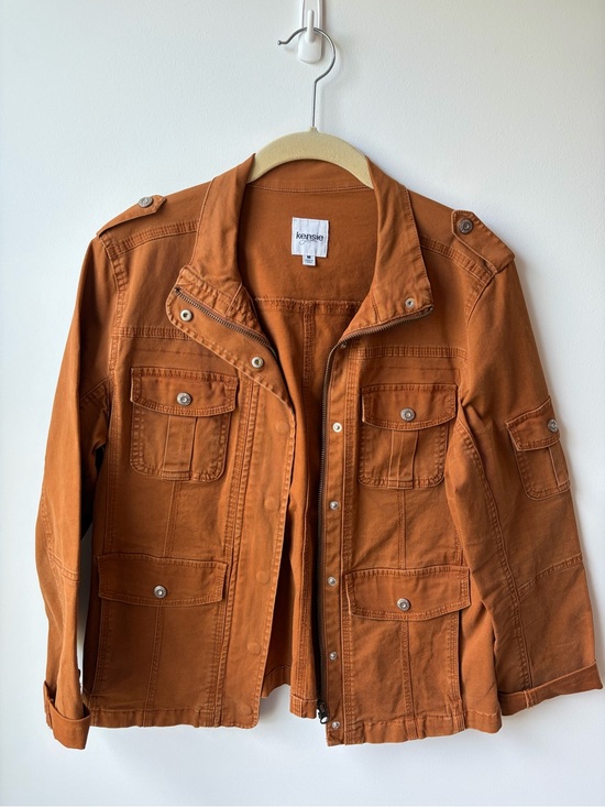 Kensie Jackets & Blazers - Kensie Rust Orange Utility Jacket